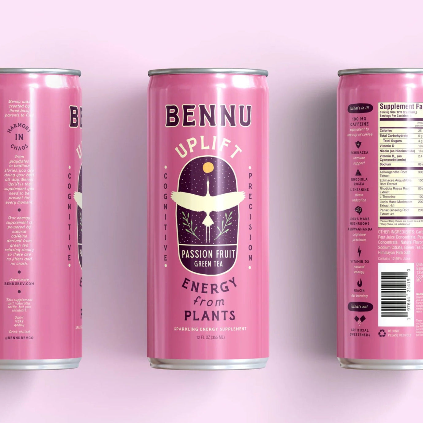 Bennu Bev Co. Passionfruit Green Tea Uplift