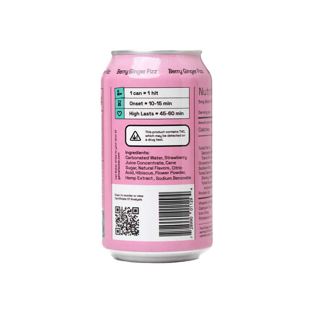 Cali Sober Berry Ginger Fizz