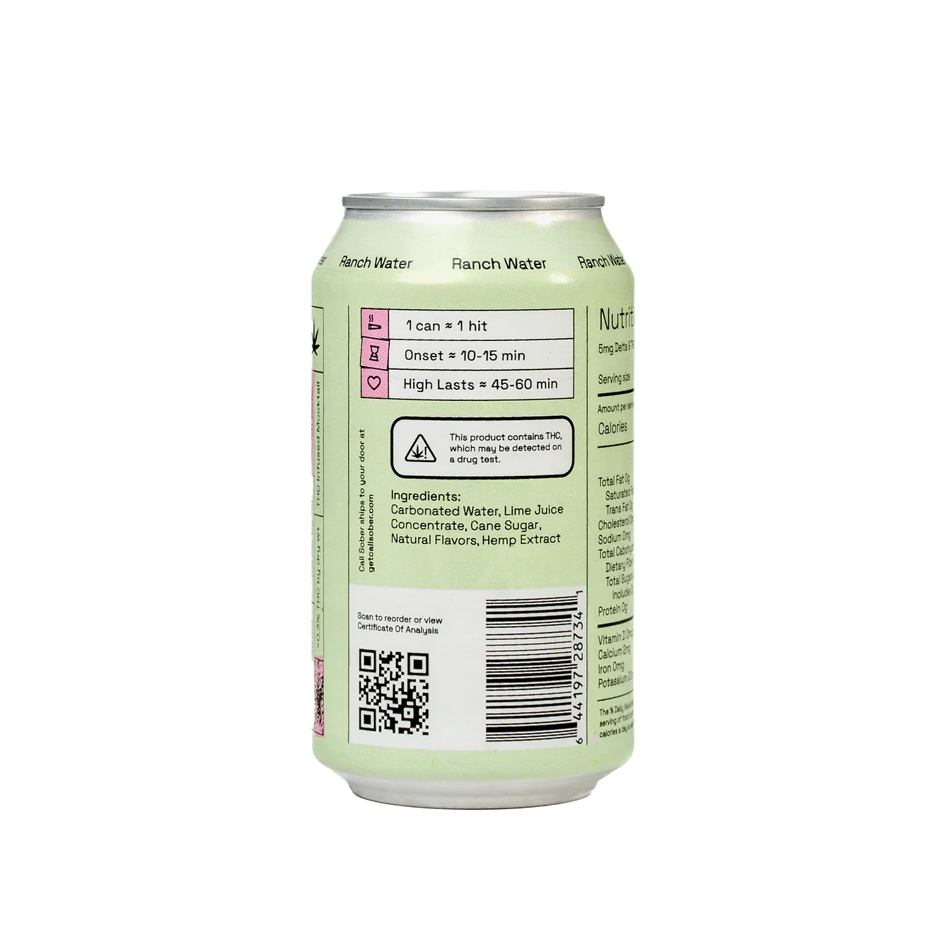 Cali Sober Ranch Water