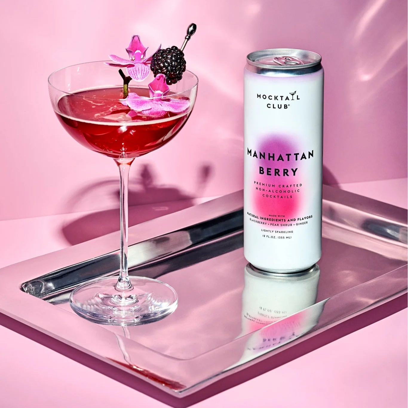 mocktail, manhattan berry, mocktail club