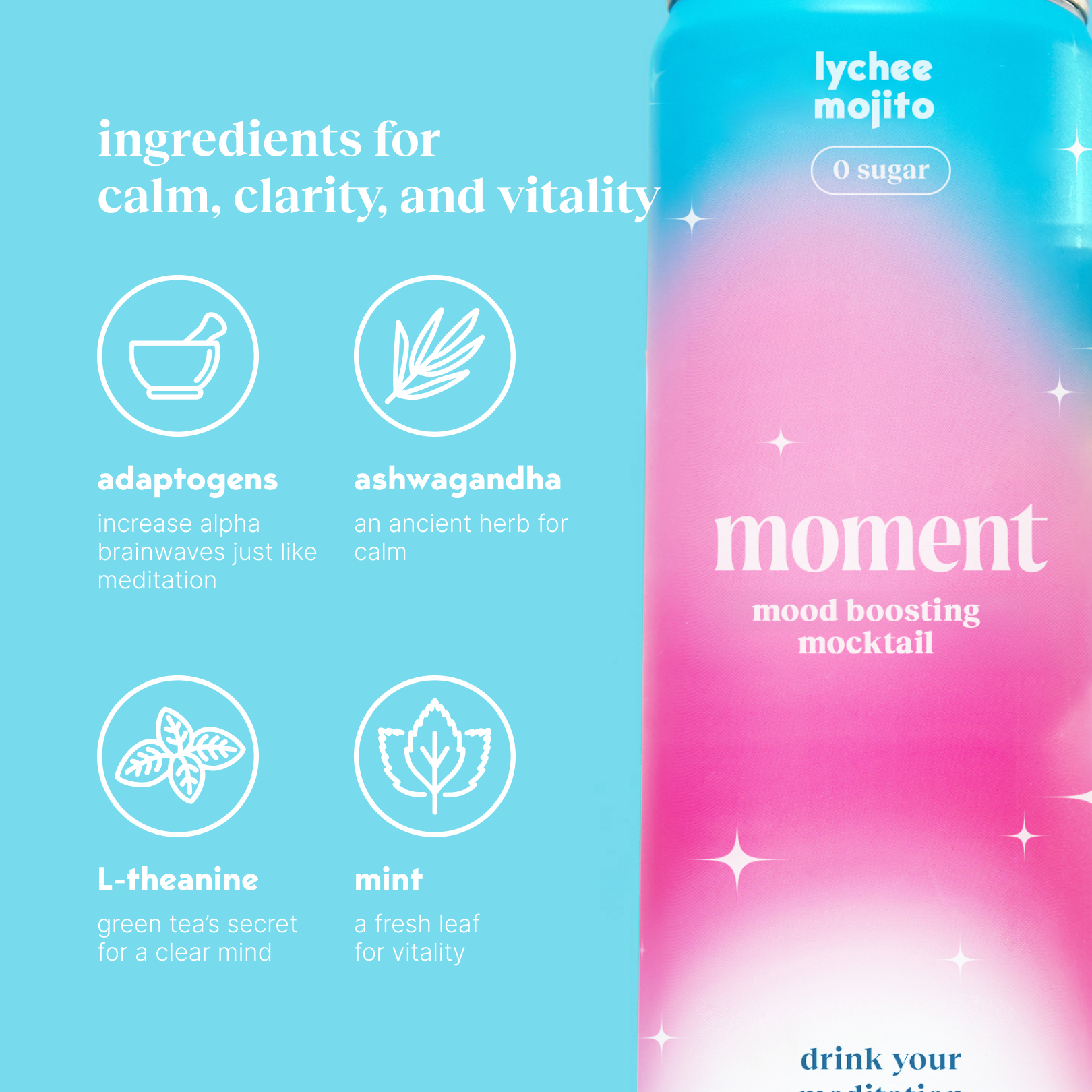 Moment Sparkling Lychee Mojito